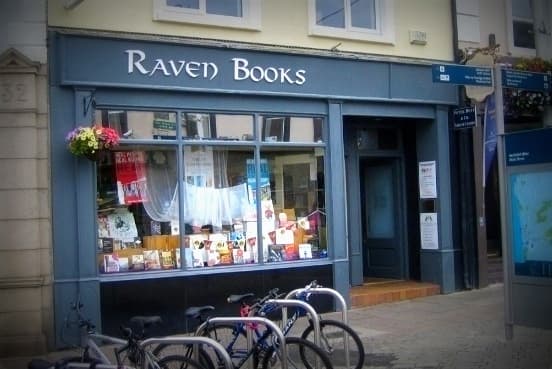 The Raven Books storefront on Main Street, Blackrock